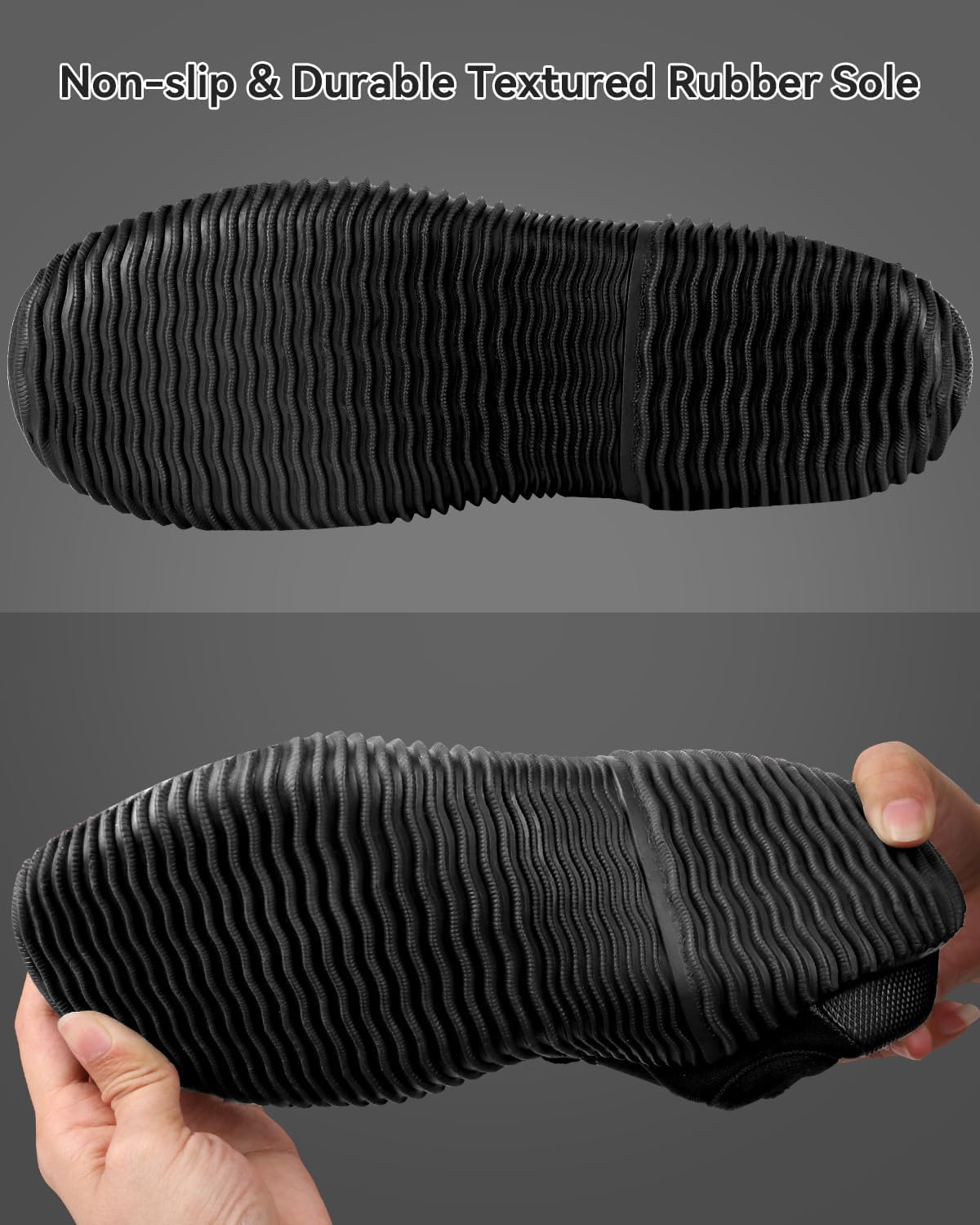 Diving Boots, 3mm Neoprene Wetsuit Booties with Anti-Slip Sole for Water Sports - Image 3