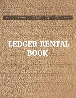 Rental Ledger Book: Rental Property Record Book | Landlord Rental Property Manager Journal | Income Expense Ledger for a Landlord