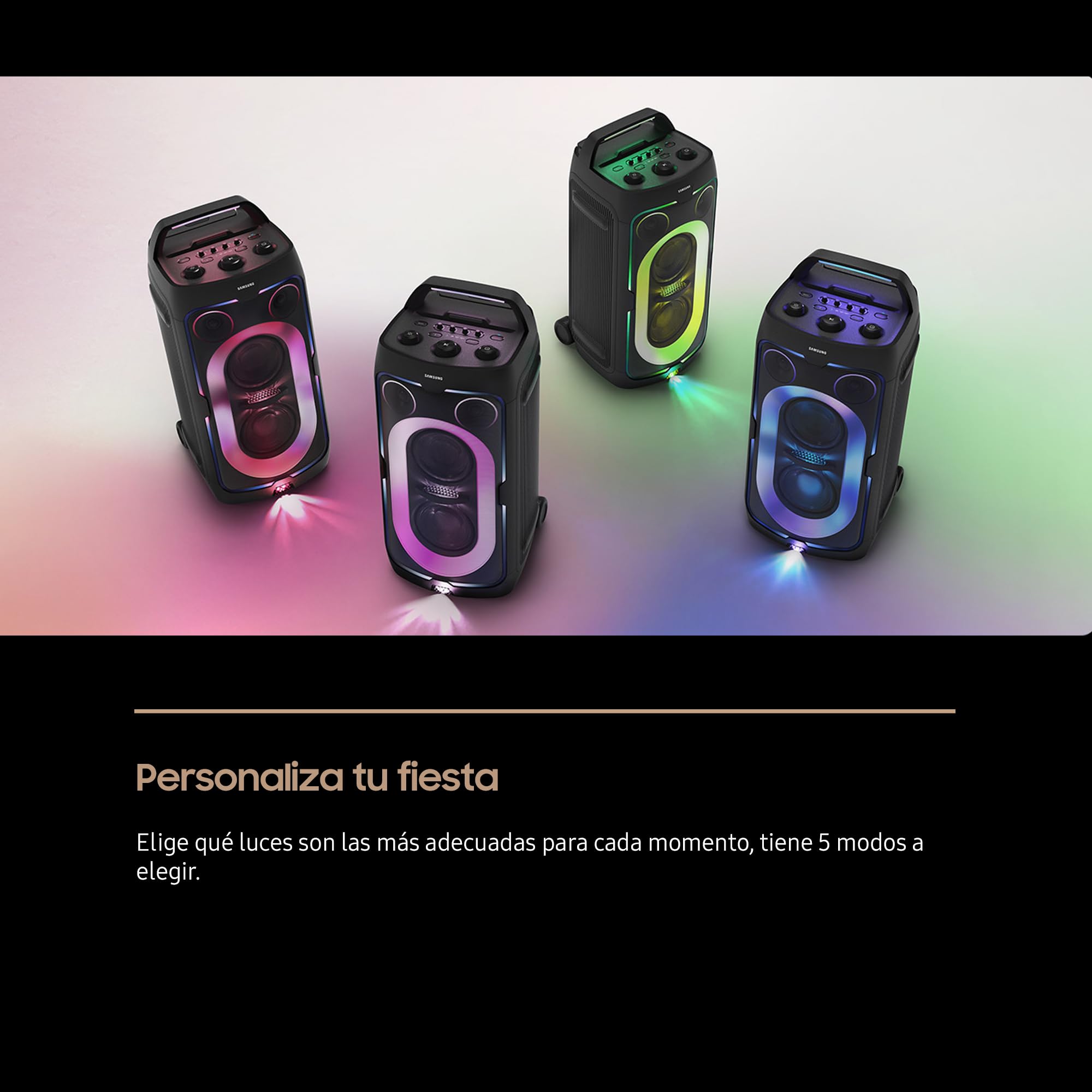 Samsung Tour de Son MX-ST50F/ZF, 240 W, lumières, 18 h d'autonomie, 3 Modes de Base, certifié IPX4, Sound Tower App