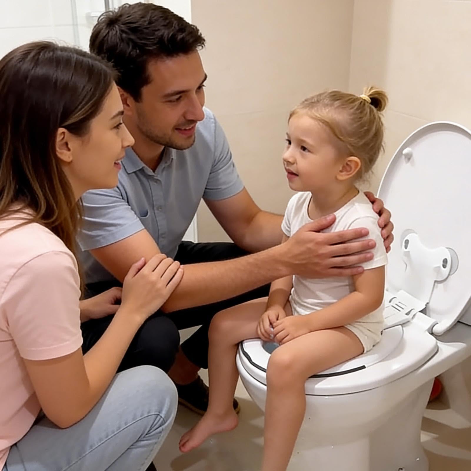 Coprisedili per WC Impermeabili per il Bagno - Tappetino Con Ventose Da Addestramento Al Vasino,Cuscino Antiscivolo | Per Bambini, Bambine, Adulti, Bagni Pubblici, Aereo, Viaggio, Casa,
