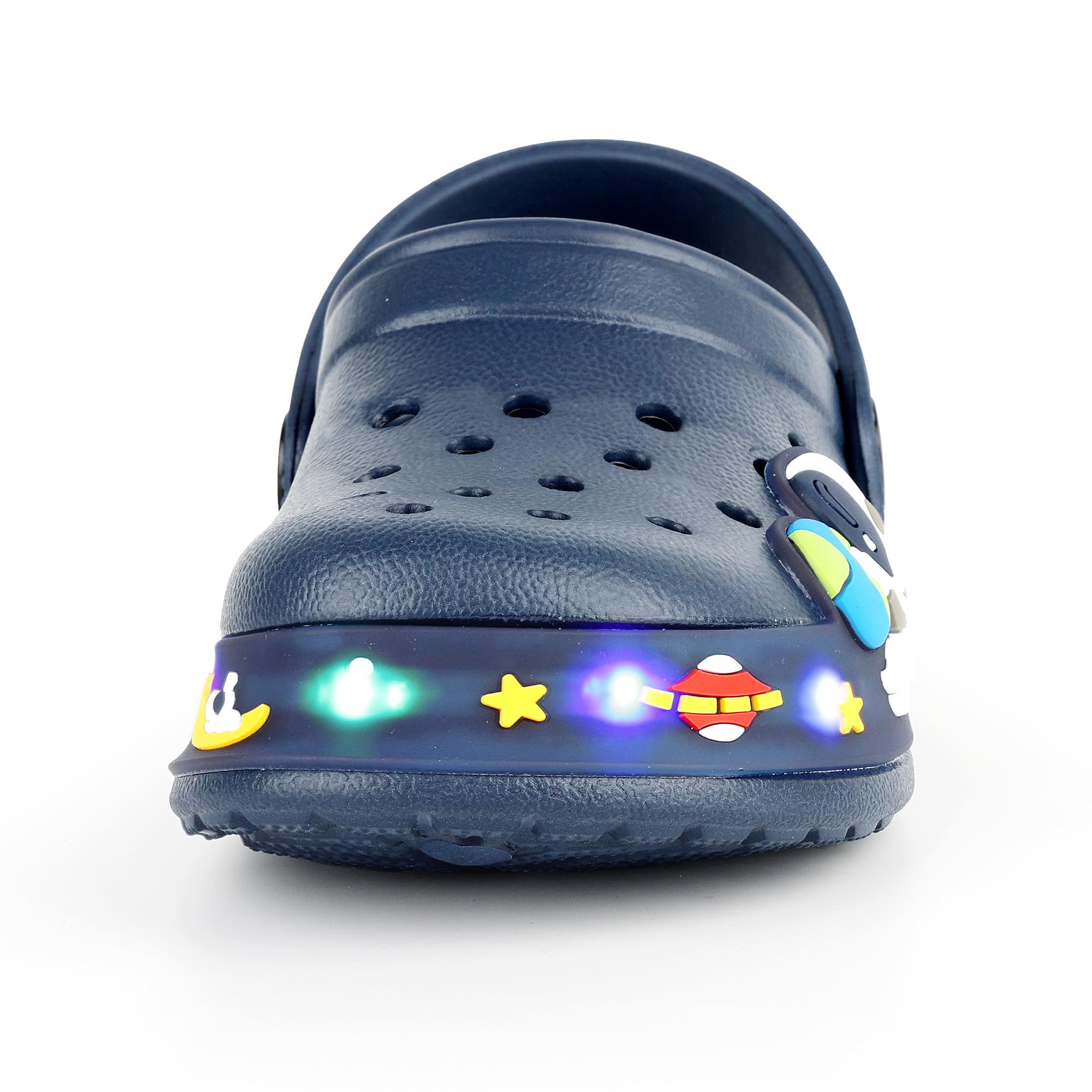 GULAKY Zoccoli per bambini, pantofole per bambini, sandali per ragazze, scarpe da giardino, strisce LED