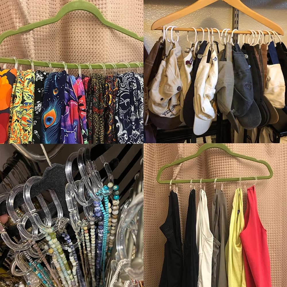 Plastic Shower Curtain Hooks White Curtain C Rings for Bathroom Shower Rod Window Curtains Hook Hanger
