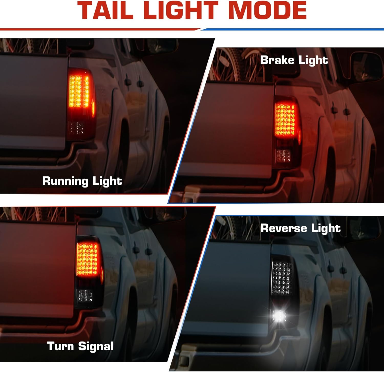 (3 Pack)LED Taillight Assembly 3rd Brake Light for 2009-2018 Dodge Ram 1500 2010-2018 Ram 2500 3500 Chrome Smoke Lens Only Fit factory Halogen/incandescent Model and Without Projector Headlights Model