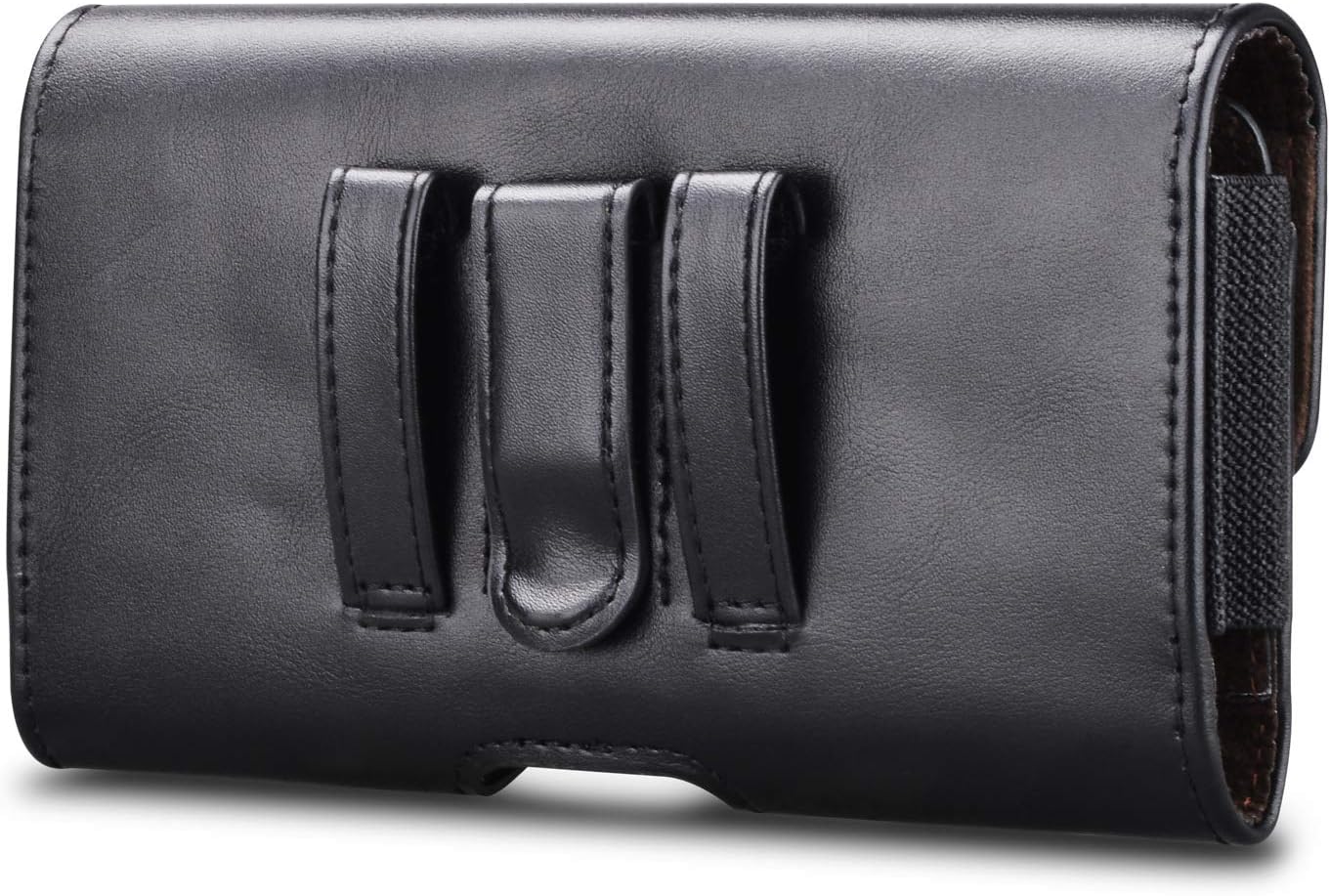 Leather Cell Phone Belt Clip Holster for Motorola Moto G | Belt Clip Phone Holster for Motorola Moto G 5G 2025 G Stylus G Power G Play Edge Horizontal Phone Holder Pouch for Men