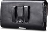 Vista 6 de Njjex Phone Holster for Samsung Galaxy S25 Ultra S24 FE S23+ S22 S21 S20 A36 A17 A16 A15 A14 Note 20 iPhone 17 Pro Max 16 15 14 16E Leather Belt