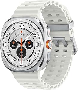 Samsung Galaxy Watch Ultra (2025), AI Smart Watch, Marine Band, Titanium Casing, Cushion Design, Quick Button, 47mm, LTE, …