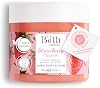 The Bath Factory Exfoliating Body Scrub, Shea Butter with Jojoba Oil, Paste, All Skin Types, Unisex, Strawberry Scent, Vegan, 10.5 Fl Oz, Alcohol Free