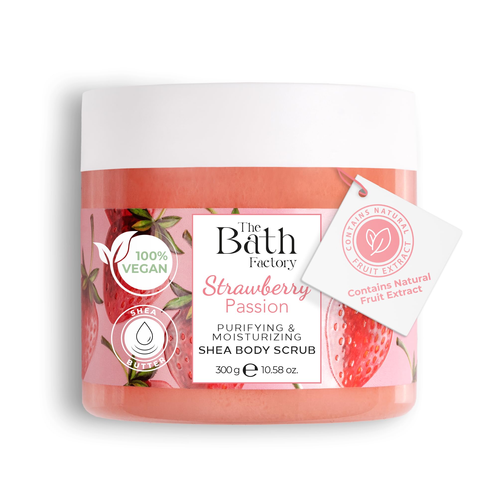 The Bath Factory Strawberry Shea Body Scrub,10.5 floz