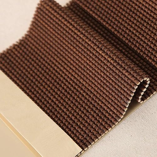 LETAU Persianas enrollables de madera sin cordón para ventana, cortinas de bambú con filtro de luz para interiores, hogar, oficina, cocina, patrón 10