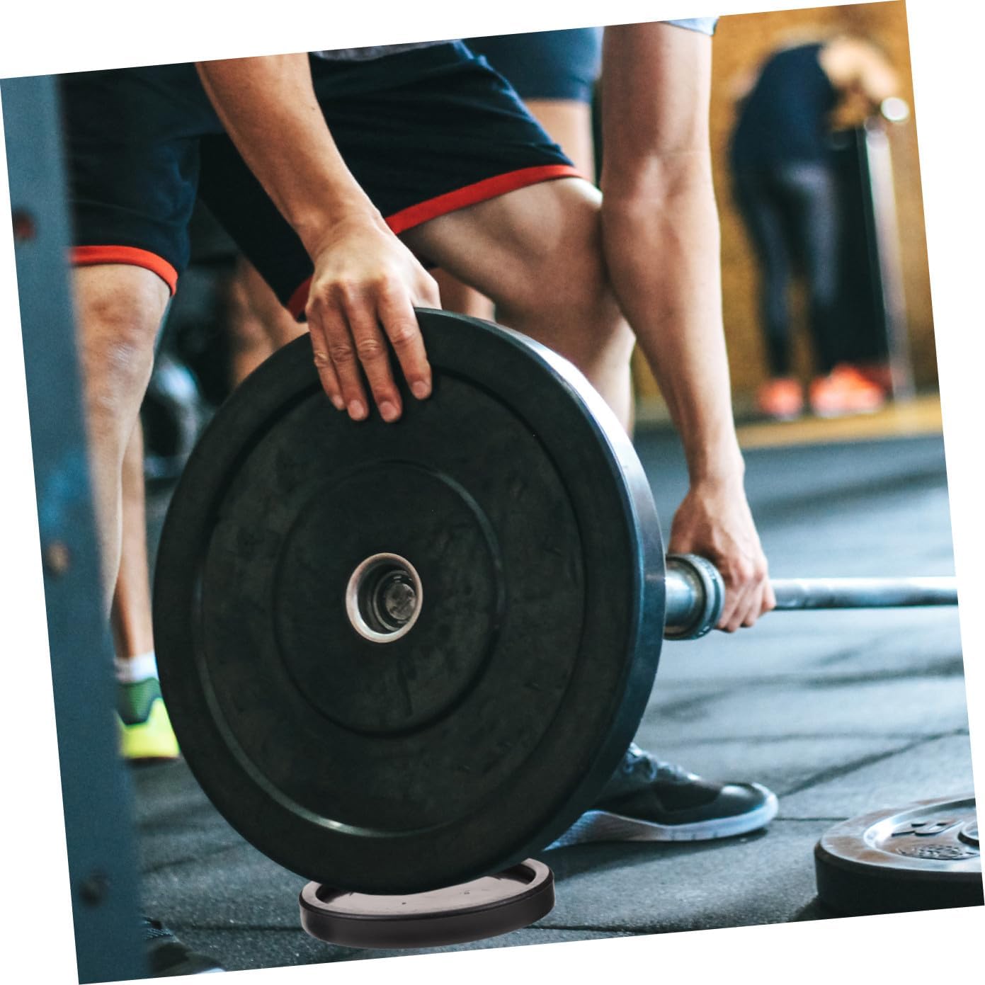 balacoo 4pcs Non-Slip Fitness Equipment Coasters Furniture Floor Protectors for Gym Use Heavy-Duty Caster Cups Shock-Absorbing Design