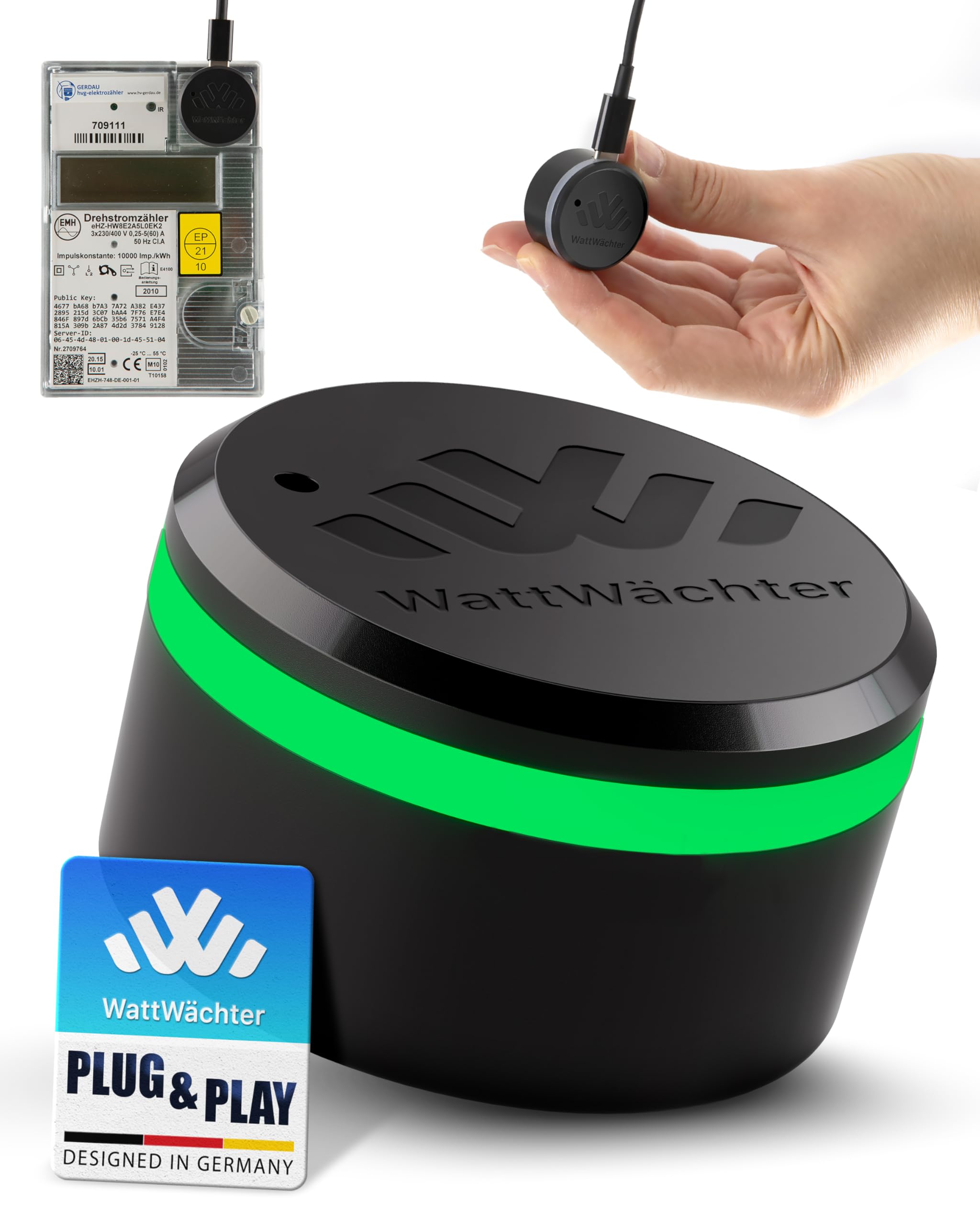 Plus inkl. App, IR Lesekopf für Stromzähler/SmartMeter/EHZ, WLAN, Volkszähler