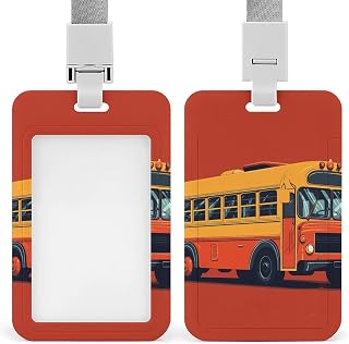 Soporte deslizante para tarjetas de identificación con cordón, soporte para tarjetas de identificación, protector de tarjetas de identificación amarillo con ventana de identificación transparente para