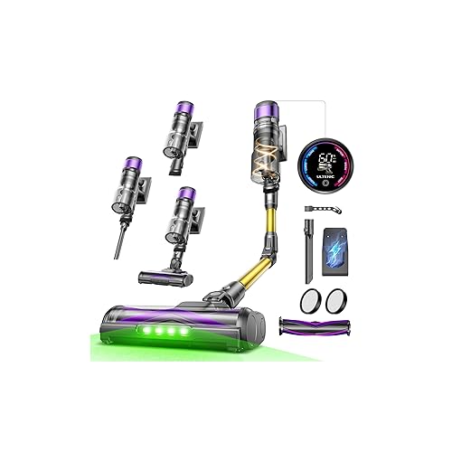 Ultenic Cordless Vacuum 55KPa 600W 60Mins GreenEye Light