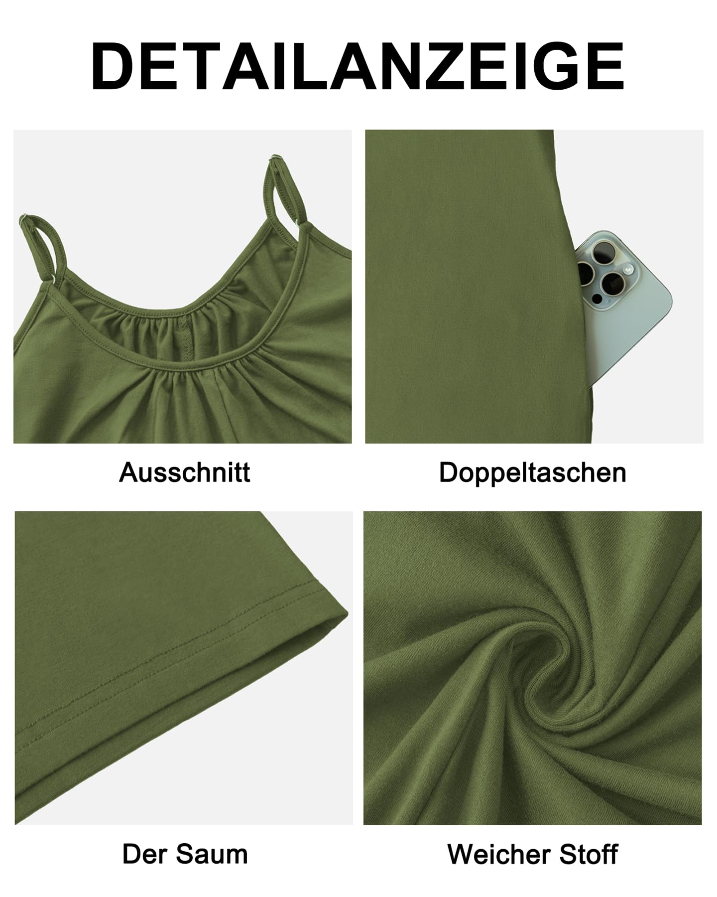 BEIGAI Salopette da donna corte, estive, pantaloni da lavoro, eleganti, casual, senza maniche, con spalline larghe, con tasche grandi