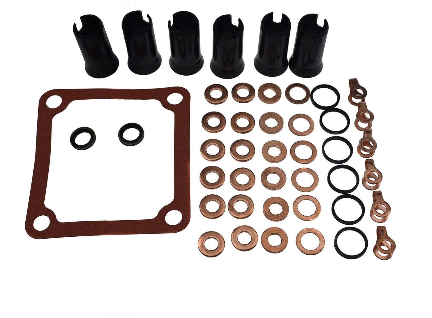 Hconcet New Fuel Injector Install Bolt Copper Seal Gasket Kit 3909886 Compatible with Cummins Dodge Ram 5.9L 12V 6BT 6CT 4BT 1989-1998