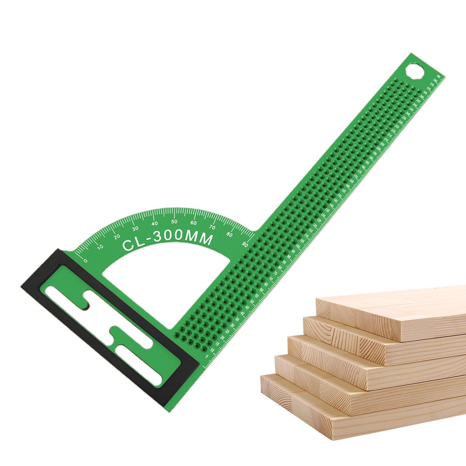 Woodpeckers Tools Righello A Angolo Retto In Lega Di Alluminio Metrico 30