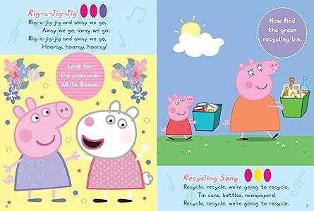 Peppa Pig - Sing with Peppa! Microphone and Look and Find Sound Activity Book Set - PI Kids (Play-A-Song)