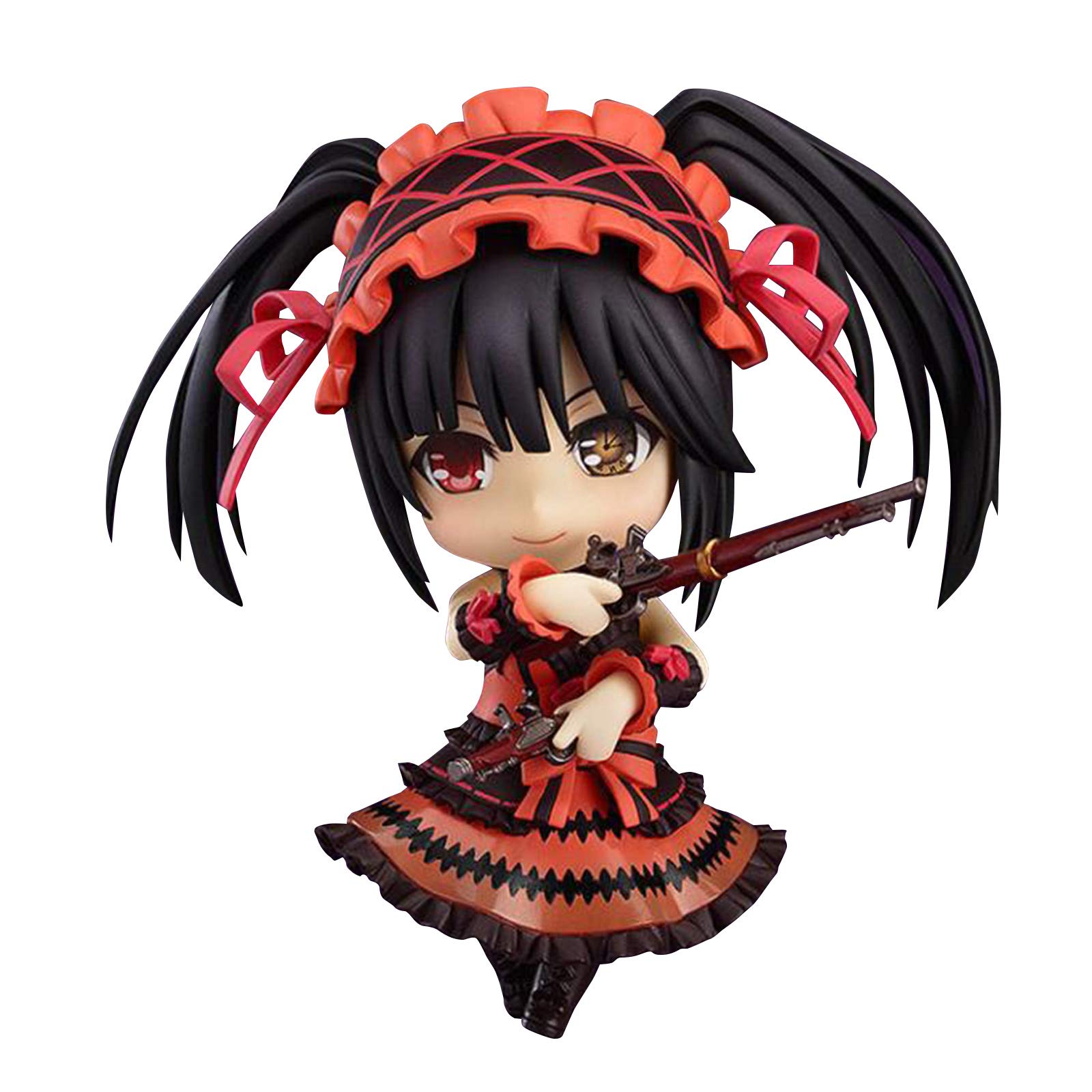 Date A Live Anime Figure Tokisaki Kurumi/Hermit Yoshino Change Face Q Version Action Figure Character Model Statue — image 1