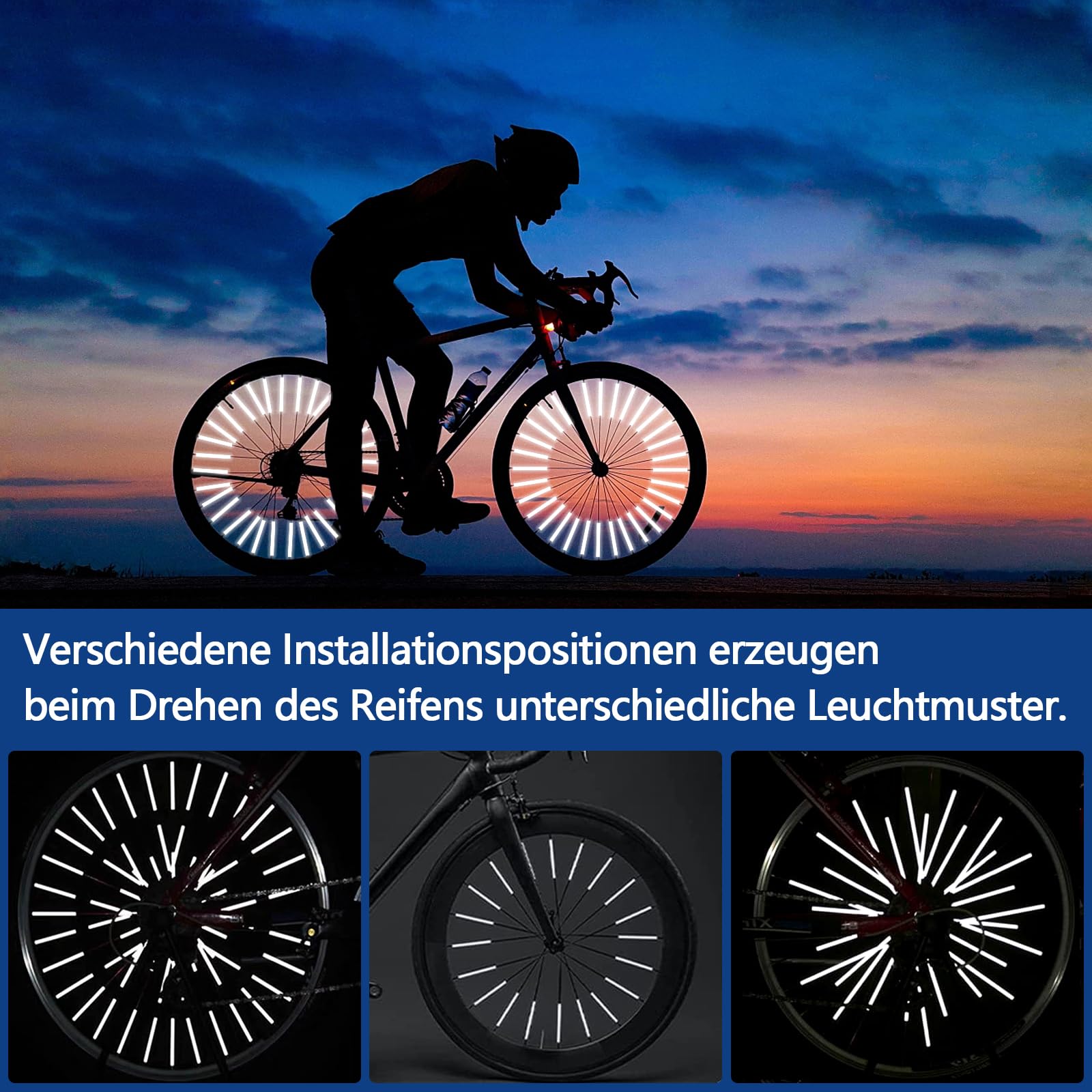 96 sztuk odblasków na szprychy roweru, widoczność 360°, odblaski rowerowe dla dzieci i dorosłych, alternatywa dla kocich oczu, akcesoria rowerowe, akcesoria rowerowe, rower górski, ebike w