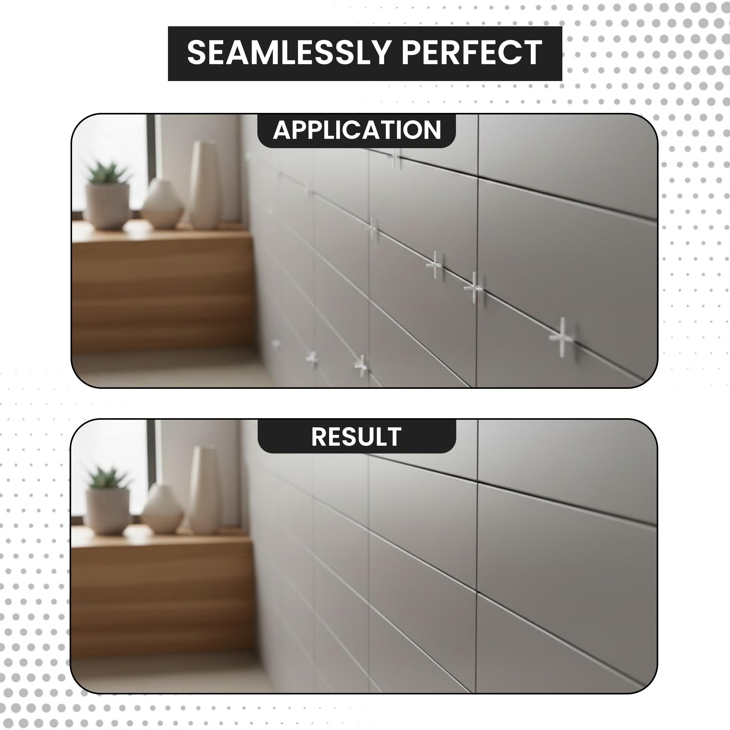 Tile Spacers Cross Shape, White Plastic, Precision Tiles Alignment, Even spacing Easy to Use (100, 3 MM) 4