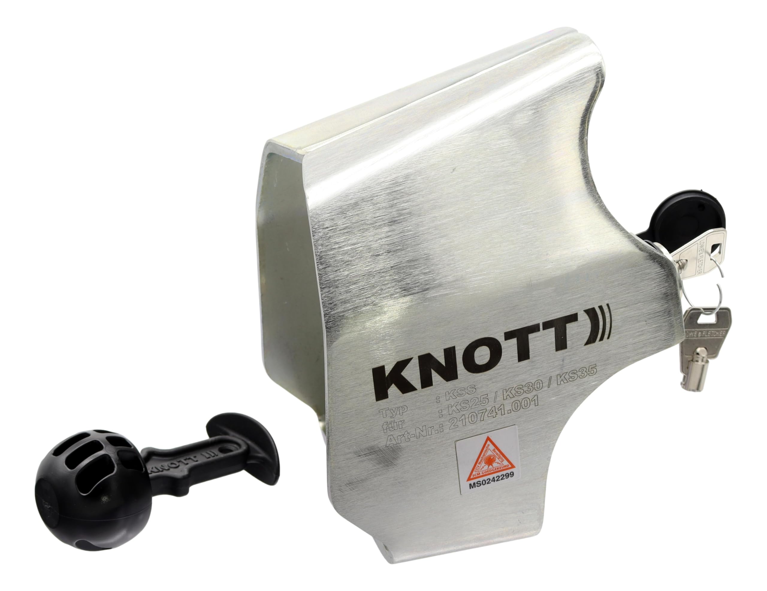 Knott Diebstahlsicherung Premium für Antischlingerkupplung KS 25/30 / 35 Sicherheitskupplung Fahrbetrieb
