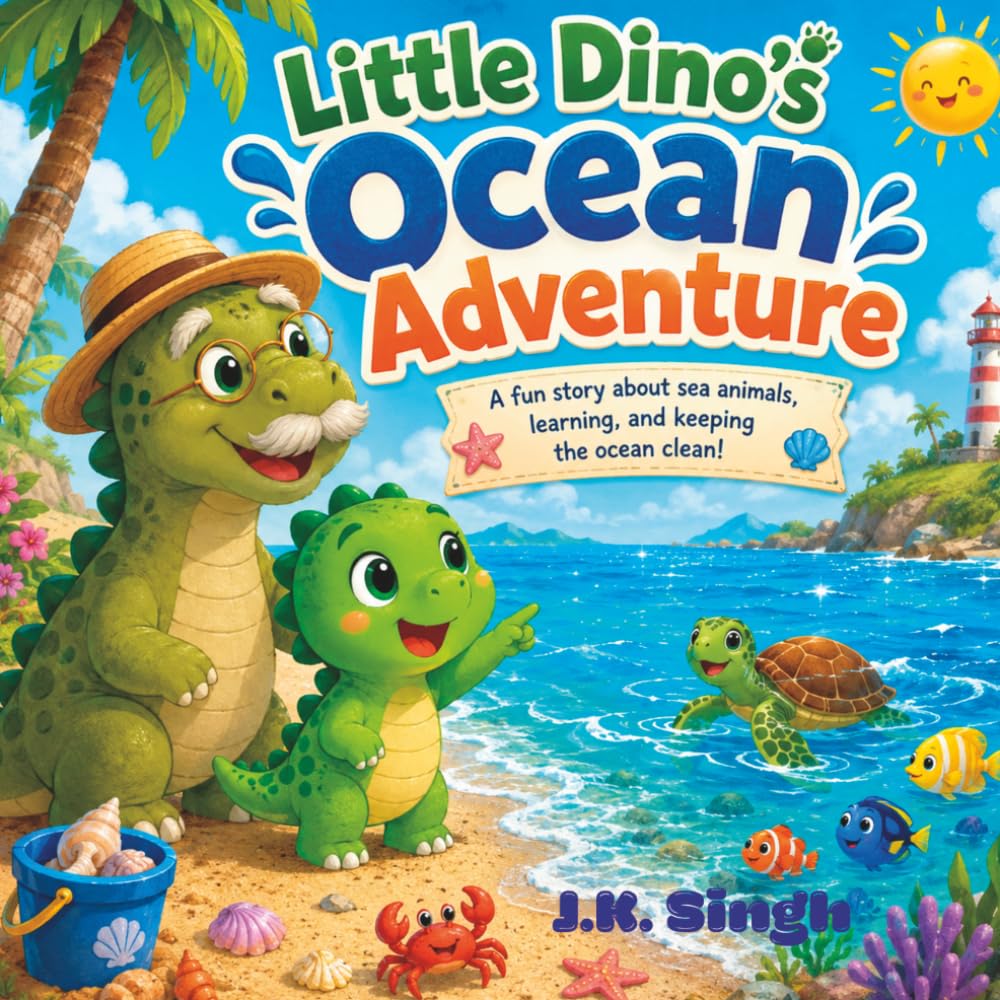 Little Dino's Ocean Adventure: A adventurous story about little Dino exploring ocean