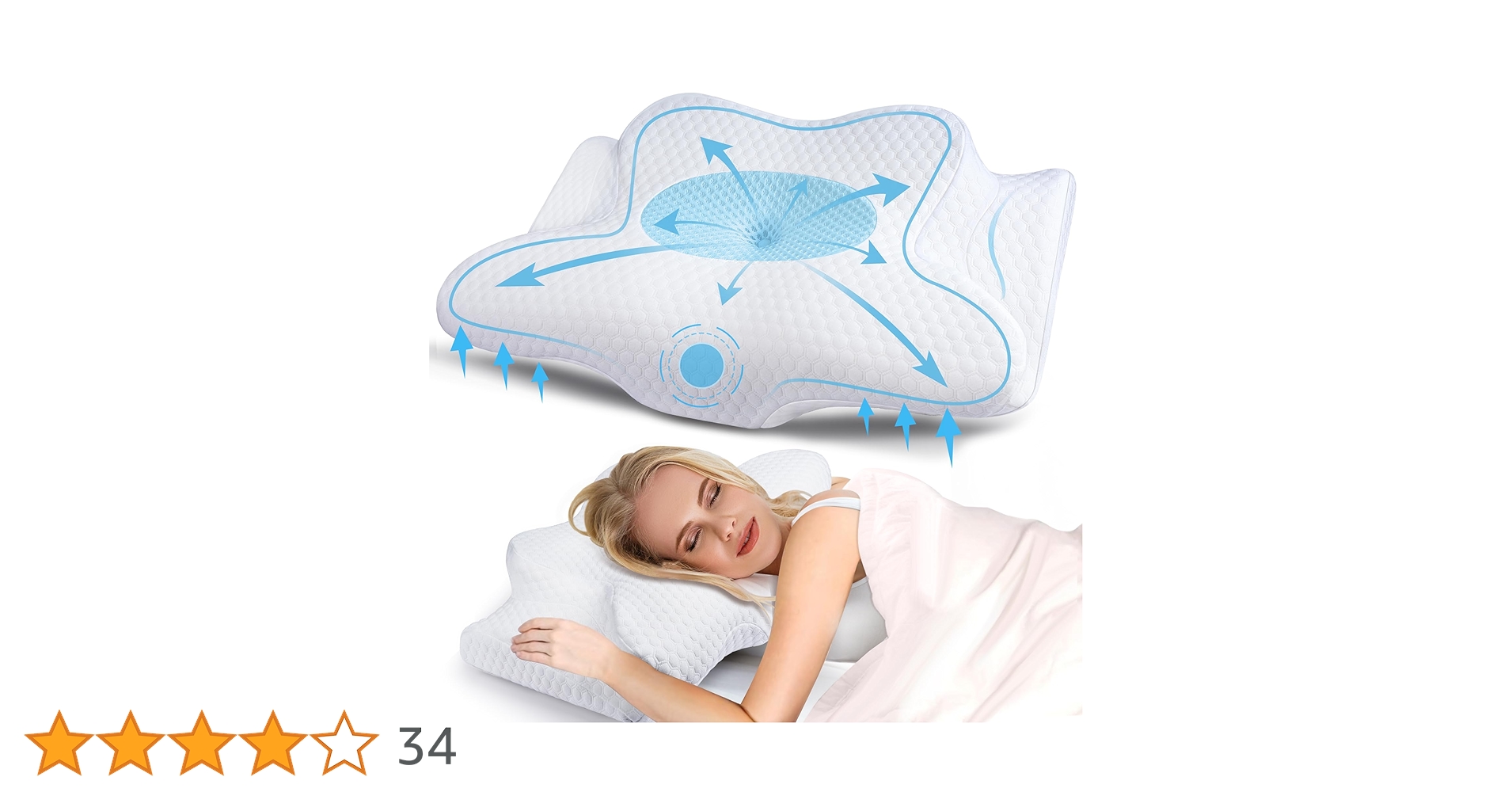 Amazon｜LAMONKE 枕 低反発枕 まくら 肩がラク 人間工学設計 首