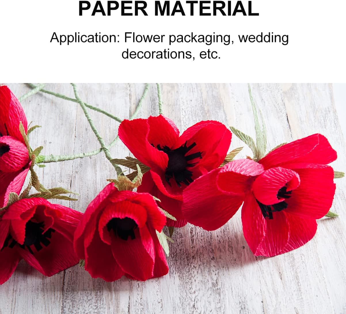 Artibetter クレープペーパー クレープ紙 造花用紙 造花 花びら クレープストリーマー 紙アート 手芸 用 3色 9ロール 限定価格セール