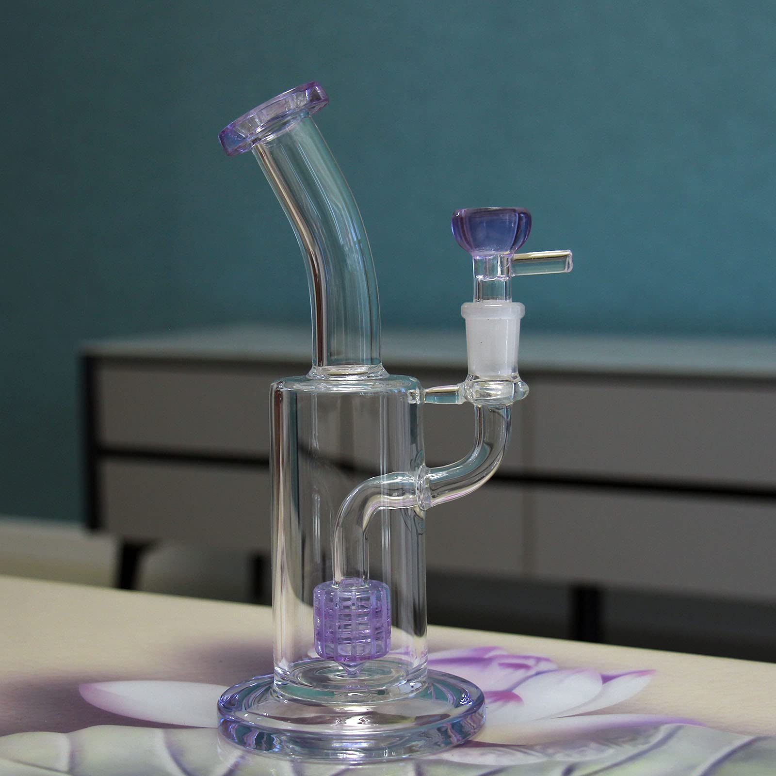 Szklane bongbongbongi wodne do wędzenia fajki bong akcesoria do miski szklane 14,5 mm filtr do recyklingu tornado szkło woda bongi do fajki wodnej olej Rig Bongs od P-Sungar