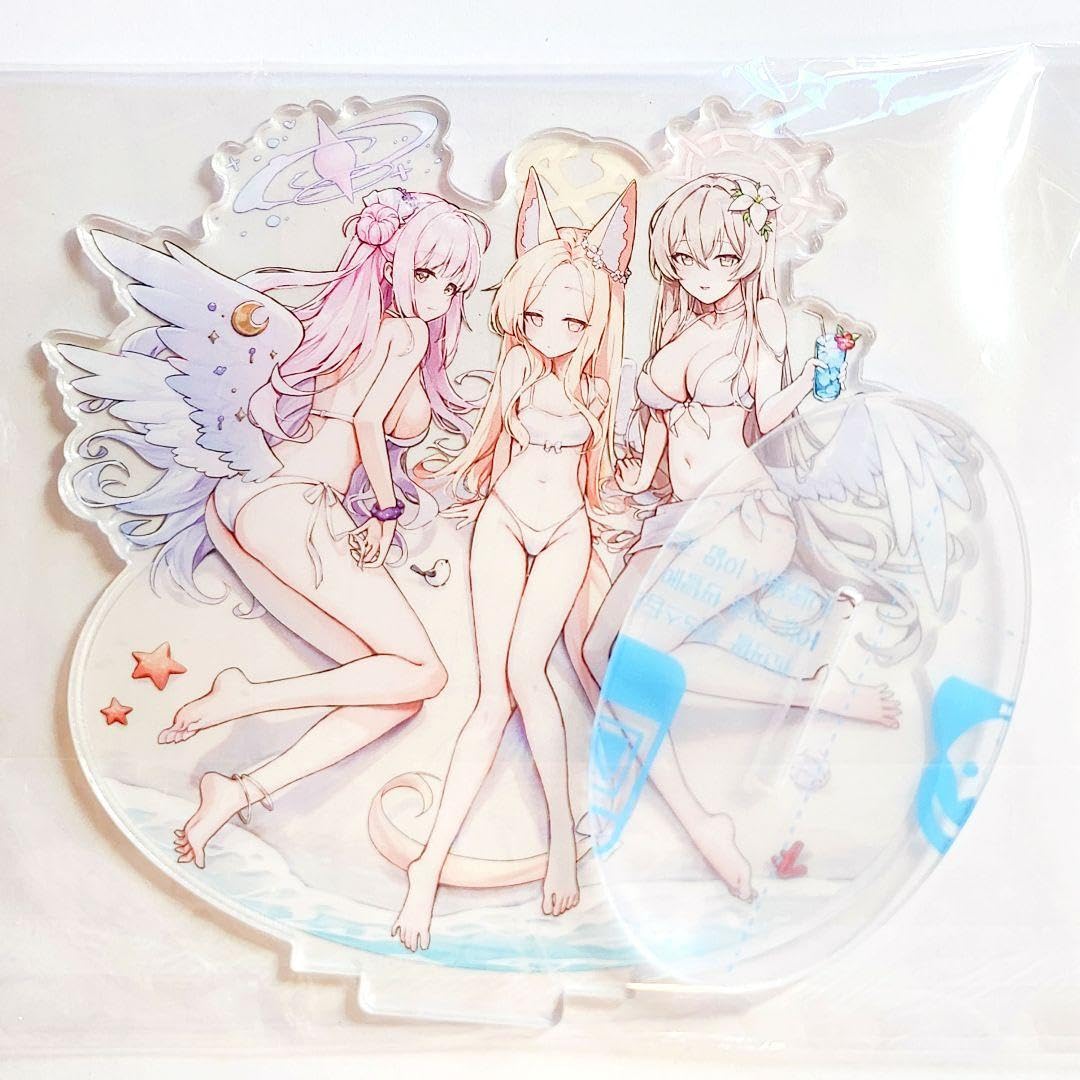 Amazon.co.jp: ブルーアーカイブ ミカ ナギサ セイア 水着 アクリル