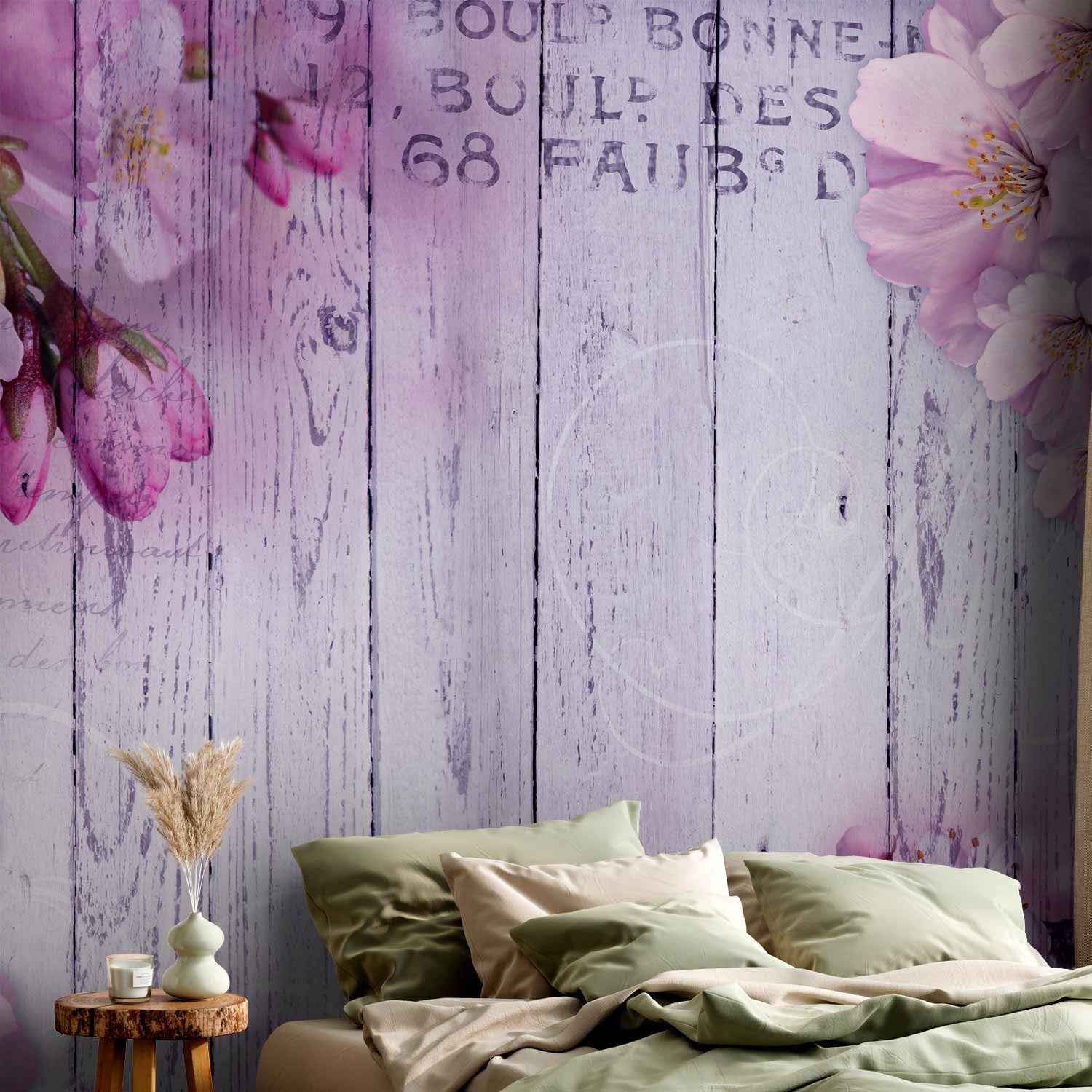 Fotomurales B&D XXL - 400x280 cm XXL Papel pintado tejido no tejido Decoración de Pared decorativos Murales moderna Diseno Fotográfico flores Juntas b-a-0202-a-c