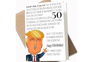 GIFTSFARM 50th Birthday Card: Hilarious Greeting Card for Men and Women Turning 50