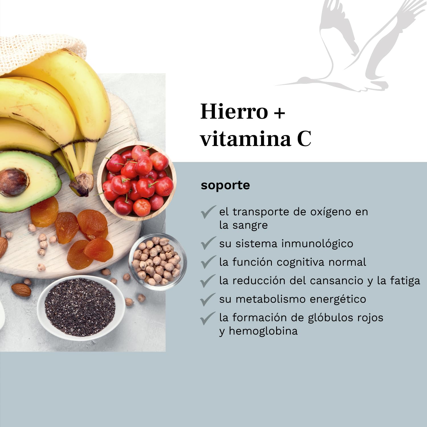 Hierro 20 mg de bisglicinato de hierro + 40 mg de vitamina C natural de acerola - 240 comprimidos VEGANOS para 8 meses - sin aditivos - testados en laboratorio - Made in Germany - Balanced Vitality