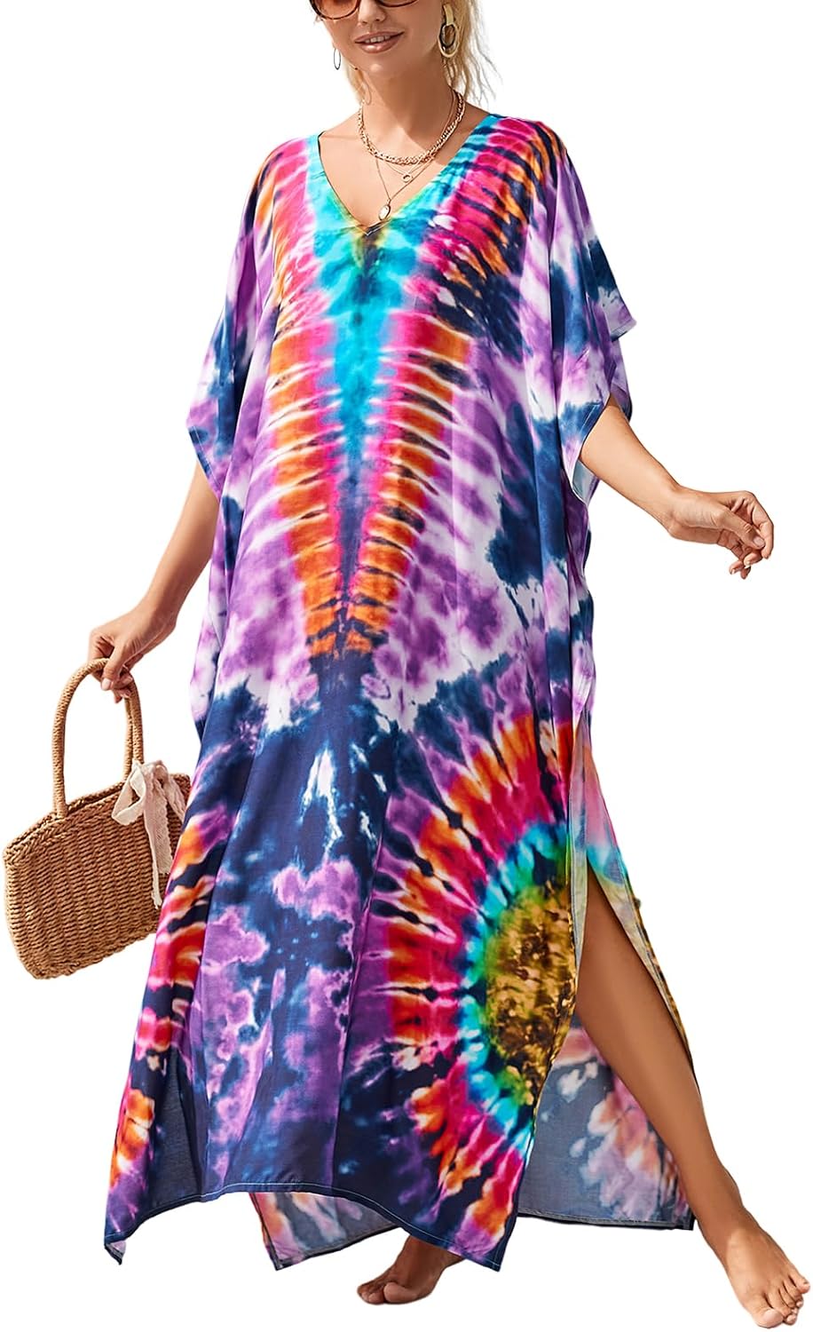 Kaftan dresses for plus size women in loose fit style