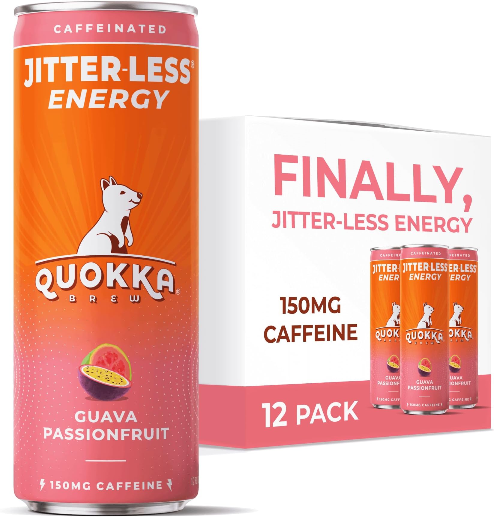 Quokka Brew Clean Energy Drink Alternative Guava