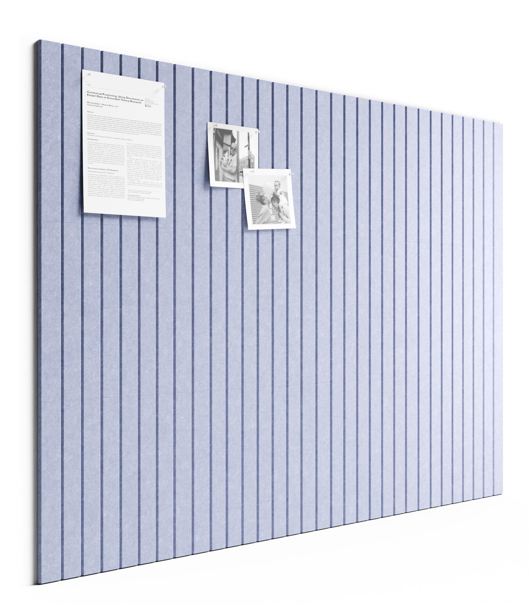 Bumusty 12er-Pack Filz-Pinnwand Lamellen-Optik 120 x 90cm,Alternative zu Korktafel,Inkl.70 Klebestreifen,Memoboard,Fotowand & Visionboard Für Büro,Kinderzimmer & Klassenzimmer