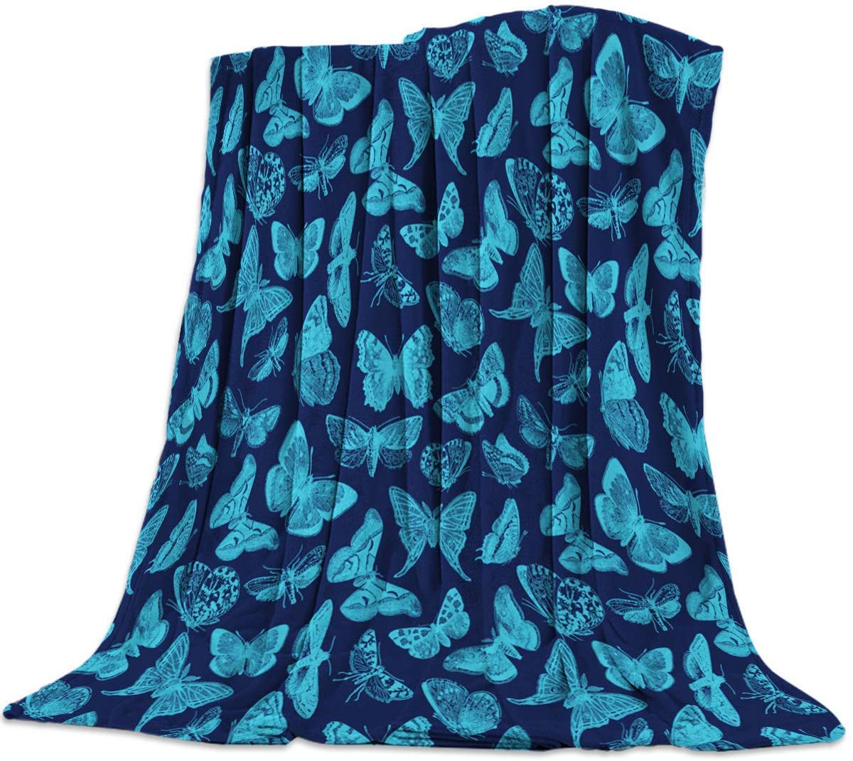 Flannel Fleece Luxury Throw Blanket,Lightweight Cozy Couch Bed Super Soft and Warm - Butterfly (30 x 40 Inches)