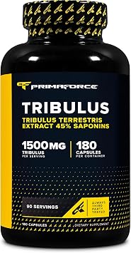 Primaforce Tribulus Terrestris Extract Capsules 180 Capsules - 90 Servings / 1,500mg Tribulus Per Serving, Herbal Tribulus Supplement for Men and Women