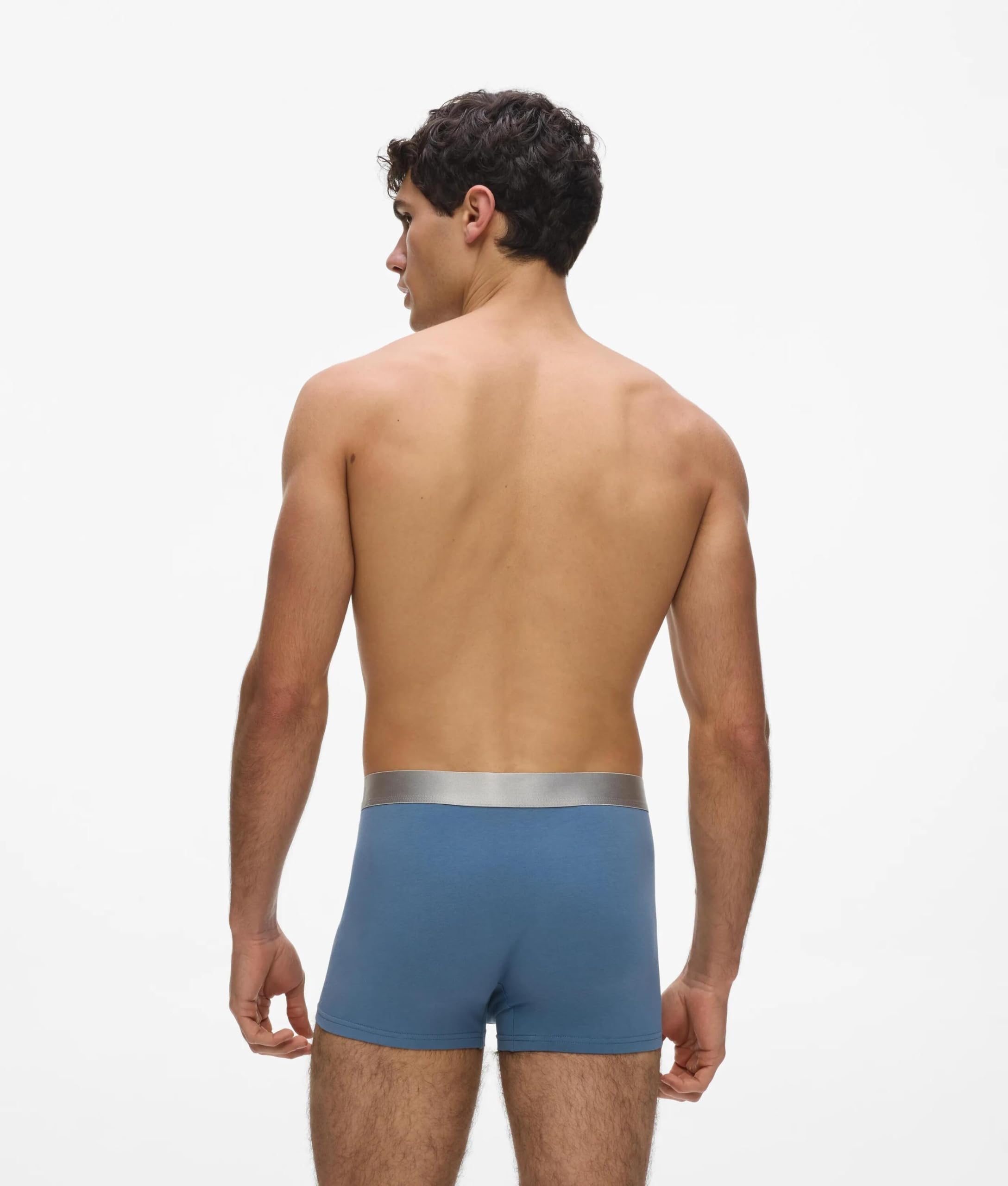 KARL LAGERFELD Boxershorts mit Logo in Metallic-Optik – 3er-Set