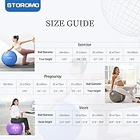 Vista 7 de Pelota de ejercicio de embarazo antiestallido, pelota de estabilidad de alta capacidad de peso para yoga, pilates y apoyo laboral, pelota de fitness
