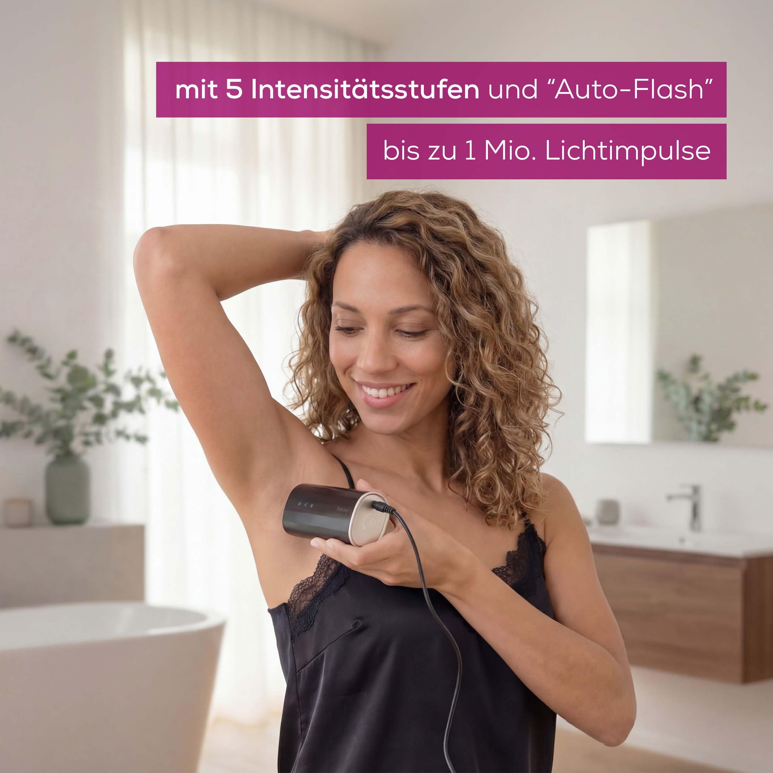 Beurer IPL 7800 COOL PRO Haarentfernungsgerät mit Kühlungstechnologie, 5 Intensitätsstufen, bis zu 1 Mio. Lichtimpulse