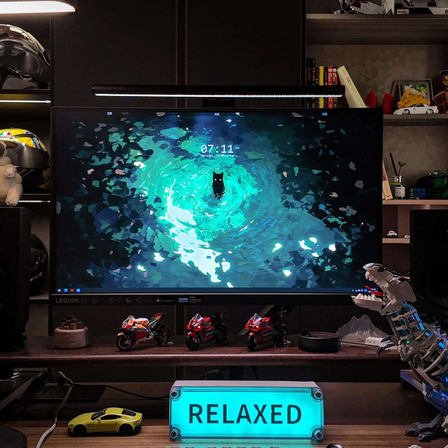 Elektrische Lichter, entspanntes LED-Schild, wiederaufladbarer Akku, LED-Licht, Smart-App-Musik-Synchronisation, Funktionen USB & Typ C, moderne RGB-Wandpaneele für Wohn- und Gaming-Dekoration