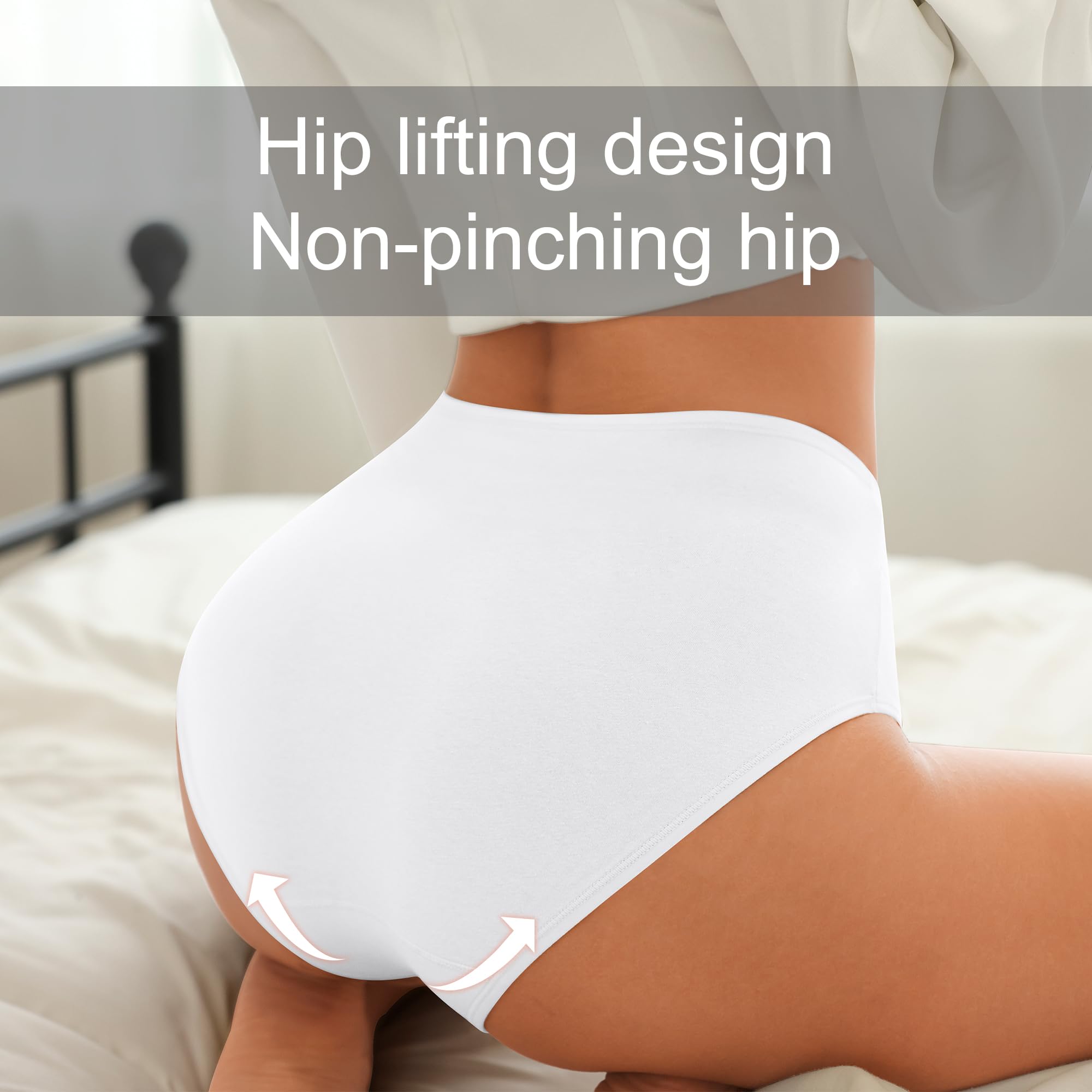 Biancheria intima post-partum a vita alta da donna biancheria intima in cotone morbido traspirante copertura completa mutandine elasticizzate multipack