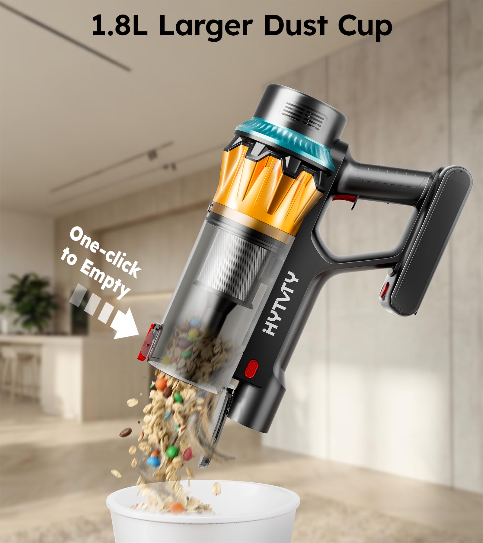 Aspiradora inalámbrica, 650 W, 55 kPa, 70 minutos de autonomía, aspiradora de mano inalámbrica, aspiradora inalámbrica con base de apoyo, aspiradoras para el hogar, pelo de mascotas y alfombras