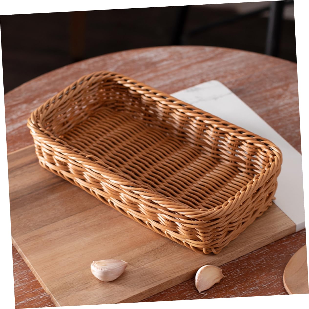 Cabilock Cesta De Almacenamiento De Cubiertos De 5 Piezas Utensilios Para Servir Cestas De Almacenamiento De Cubiertos Vajilla Cesta De Artículos Diversos Cesta De Frutas Tejida