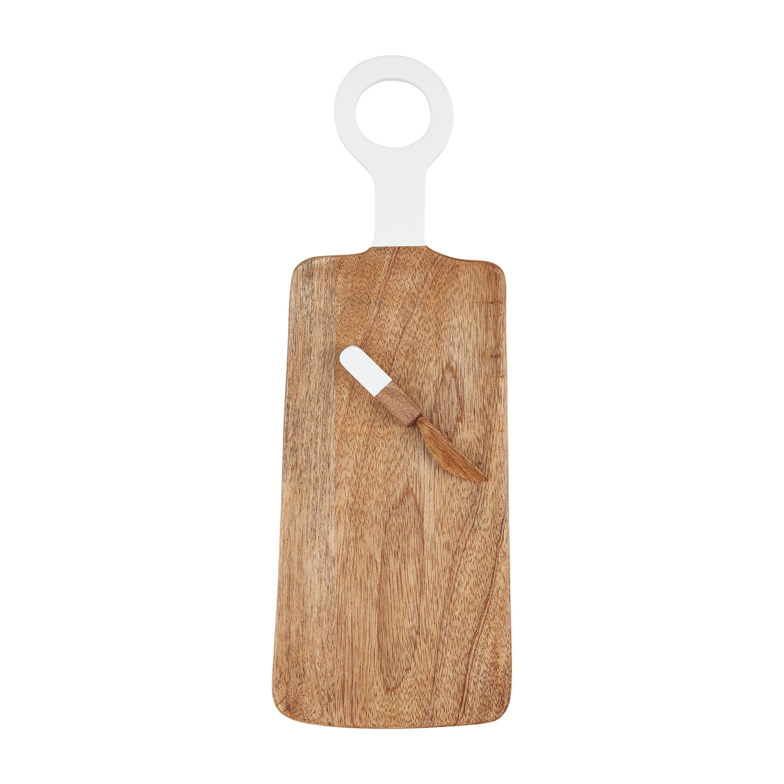 Planche laque naturelle Mud Pie pour vos plateaux de fromage et charcuterie dinatoire