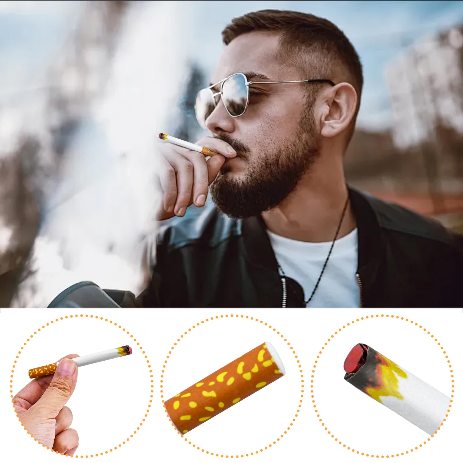 2Pcs Long Cigarette Holders with 4Pcs Fake Puff Cigarettes, Plastic Cigarette  Holder Vintage Stage Cigarettes for Men Women Halloween Costume Cosplay  Party 1920s : Amazon.ca: Toys & Games