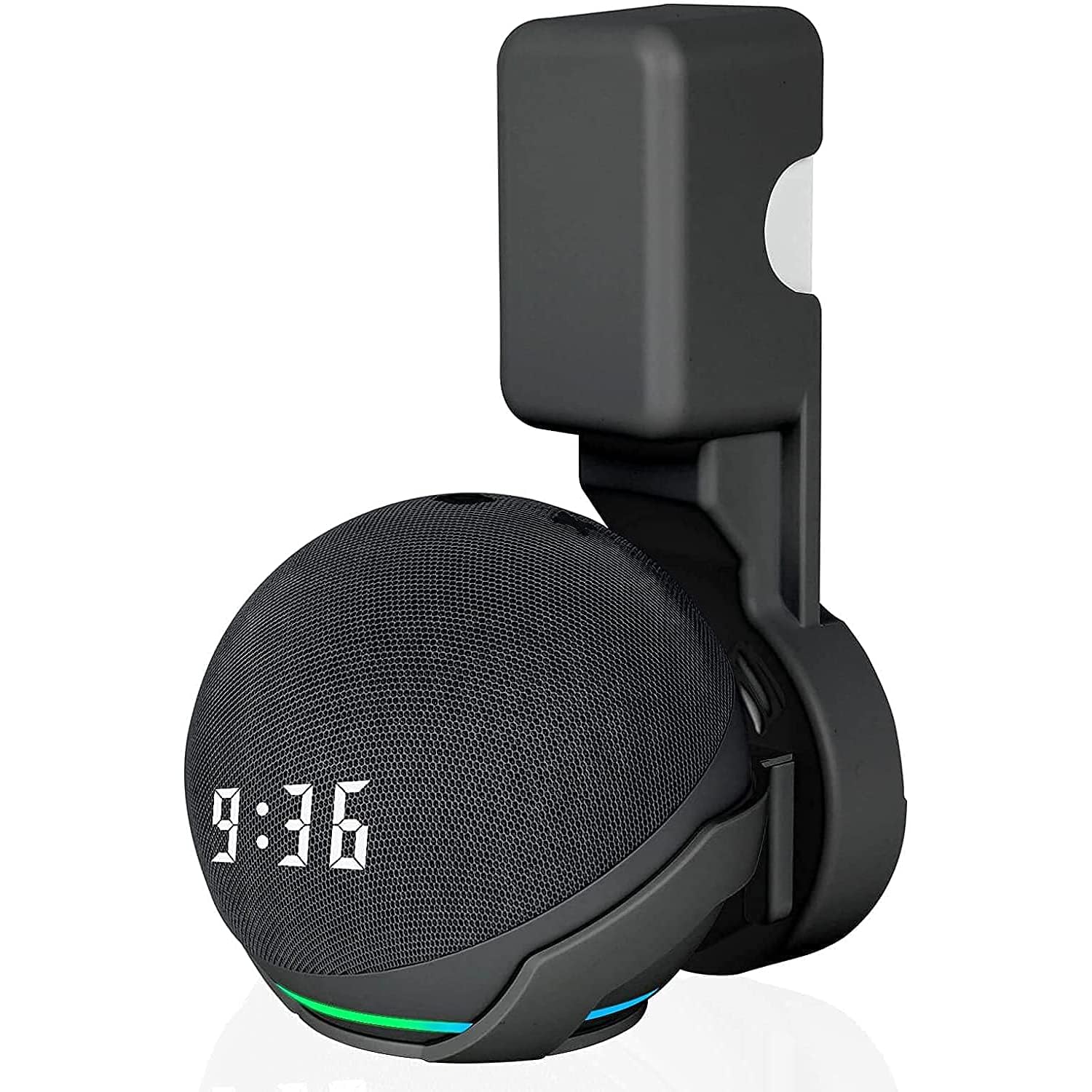 Outlet Wall Mount Hanger Holder Stand Accessories Case Built-in Plug Cable Management for Echo Dot 4th Gen/Echo Dot 5th Gen Smart Speaker (Black) Outlet Wall Mount Hanger Holder Stand Accessories Case Built-in Plug Cable Management for Echo Dot 4th Gen/Echo Dot 5th Gen Smart Speaker (Black)