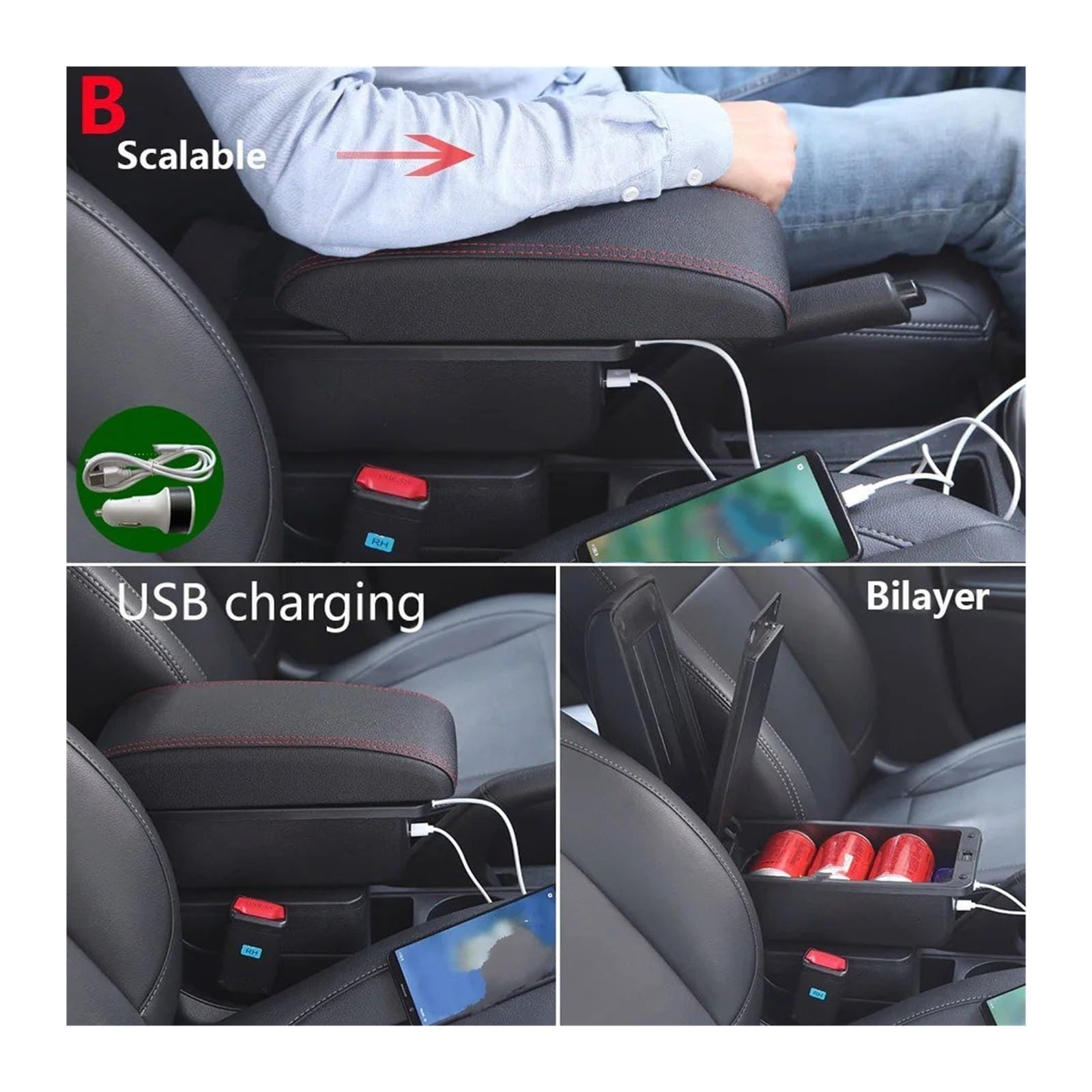 Box Bracciolo Auto Dettagli Interni Accessori
