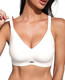 Sponsored Ad - obind Wireless Bras for Women Scalloped Cutouts Full Coverage Seamless Push Up for All Day with 60 Vents Holes